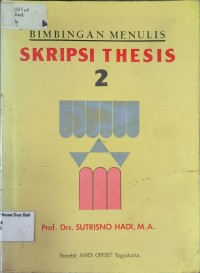 Bimbingan Menulis Skripsi Thesis 2