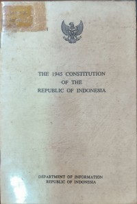 Constitution of the Repbulic of Indonesia