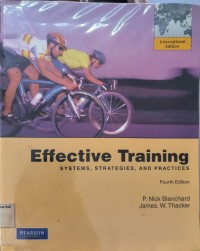 Effective Training Systems Strategies And Practices