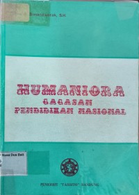 Humaniora Gagasan Pendidikan Nasional