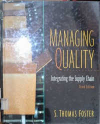 Managing Quality Integrating The Supply Chain