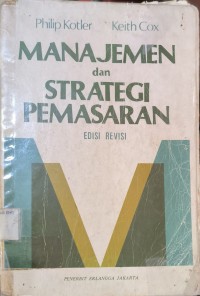 Manajemen Dan Strategi Pemasaran