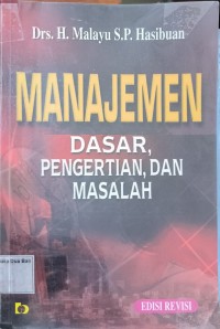 Manajemen Dasar Pengertian Dan Masalah