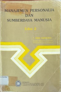 Manajemen Personalia Dan Sumberdaya Manusia