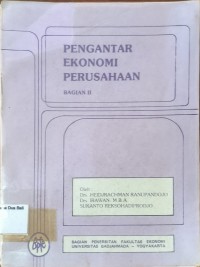 Pengantar Ekonomi Perusahaan II