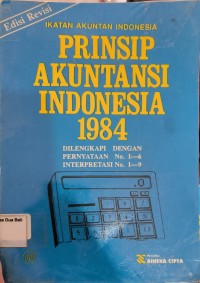 Prinsip Akuntansi Indonesia 1984