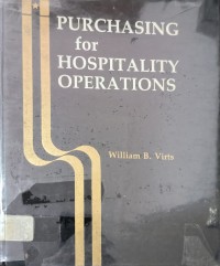 Purchasing For Hospitality Operations