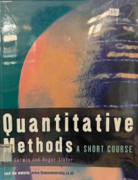 Quantitative Methods A Short Course