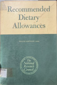 Recommended Dietary Allowances