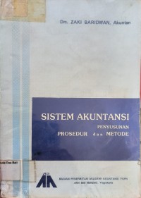 Sistem Akuntansi Penyusunan Prosedur Dan Metode