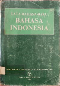 Tata Bahasa Baru Bahasa Indonesia