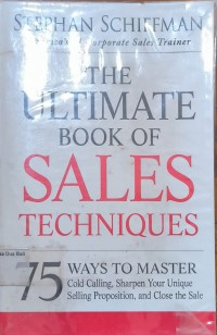 The Ultimate Book Of Sales Techniques