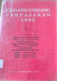 Undang Undang Perpajakan 1995